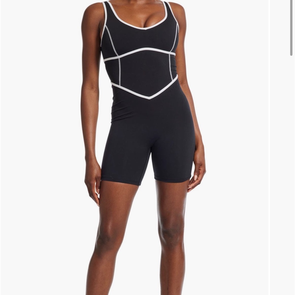 BANDIER contrast romper